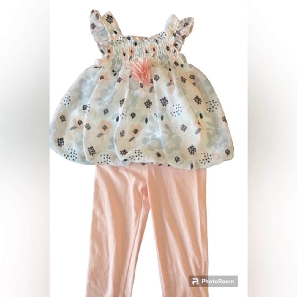 Baby Girl Bon Bebe top and bottom set size 18 months